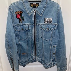 Vintage Harley Davidson Jean Jacket